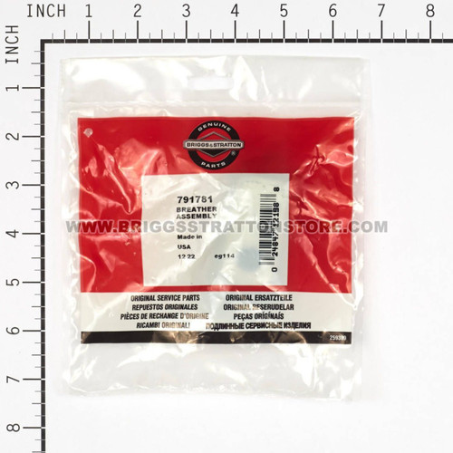 791781 Breather Assembly Briggs and Stratton Genuine OEM Part