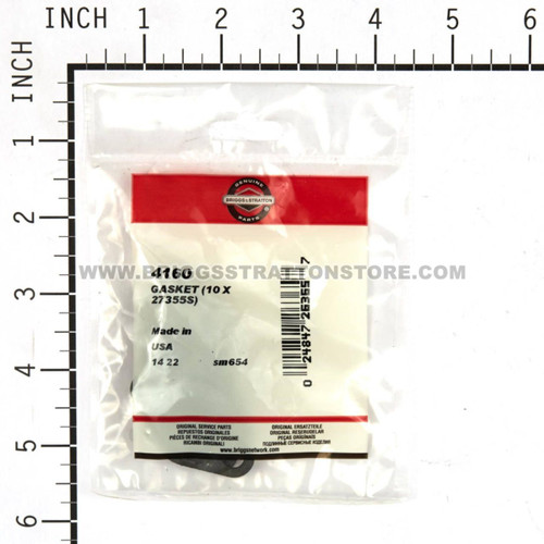 4160 Gasket (10 X 27355S) Briggs and Stratton Genuine OEM Part