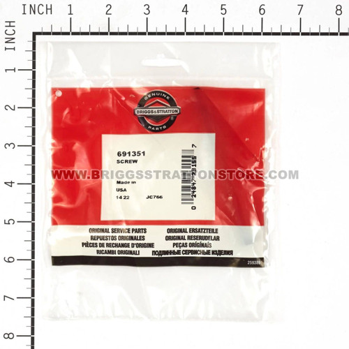 691351 Screw Briggs and Stratton Genuine OEM Part