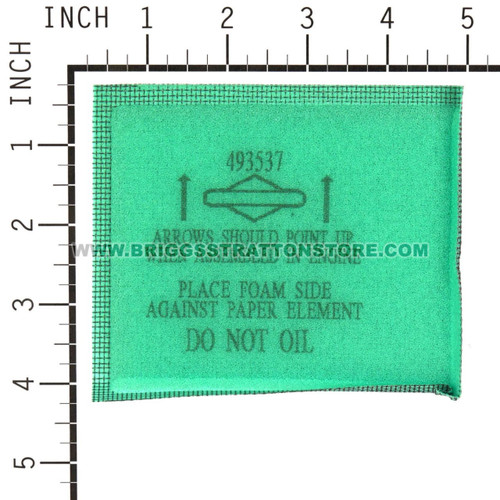 4147 FoamFilter (5 X 493537S) Briggs and Stratton Genuine OEM Part