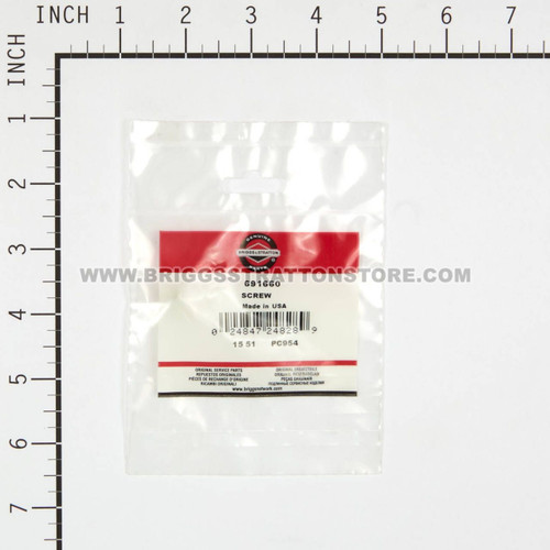 691660 Screw Briggs and Stratton Genuine OEM Part