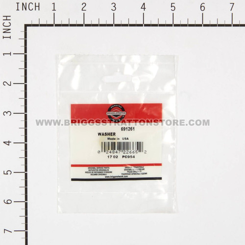 691261 Washer Briggs and Stratton Genuine OEM Part