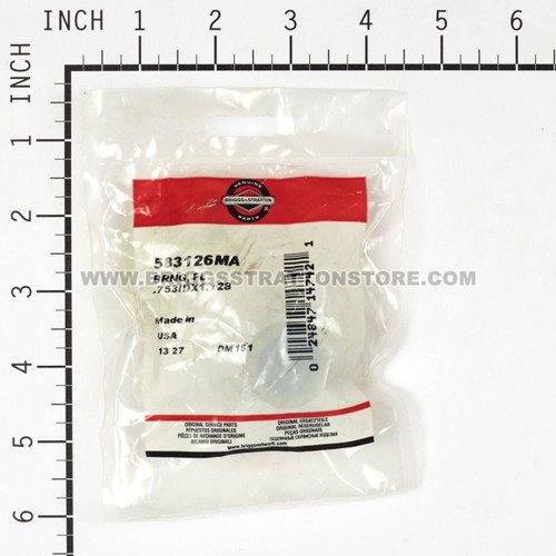 583126MA Flange Bearing .753ID x 1.128 – Briggs and Stratton Genuine OEM Part