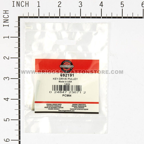 692191 KeyDrive Pulley Briggs and Stratton Genuine OEM Part