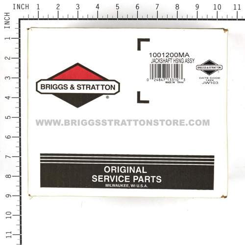 1001200MA Jackshaft Hsng Assy Briggs and Stratton Genuine OEM Part 12 1001200MA Jackshaft Hsng Assy Briggs and Stratton Genuine OEM Part