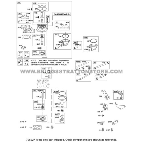 796227 Carburetor - Briggs and Stratton - Genuine OEM Part