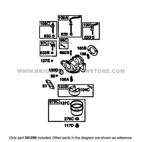 591299 Carburetor - Briggs and Stratton - Genuine OEM Part