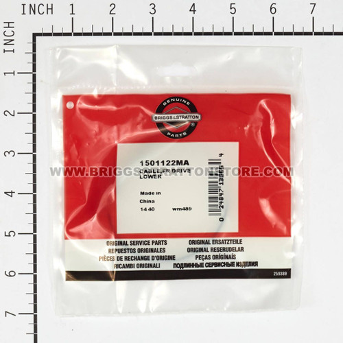 1501122MA Drive Cable for Snowblower  Briggs and Stratton Genuine OEM Part