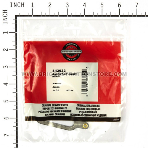 842622 Gasket-Cylinder Head ** SUPERSEDED TO 84006734 ** - Briggs and Stratton - Genuine OEM Part