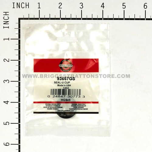 93667Gs SealU Cup Briggs and Stratton Genuine OEM Part