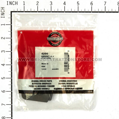 4200 Gasket (5 X 273113S) Briggs and Stratton Genuine OEM Part