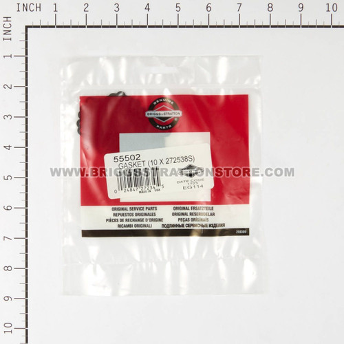 55502 Gasket (10 X 272538S) Briggs and Stratton Genuine OEM Part