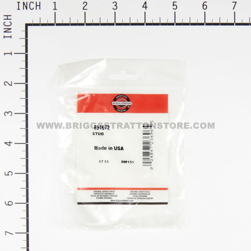 691672 Stud Briggs and Stratton Genuine OEM Part