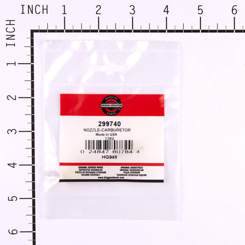 299740 NozzleCarburetor Briggs and Stratton Genuine OEM Part