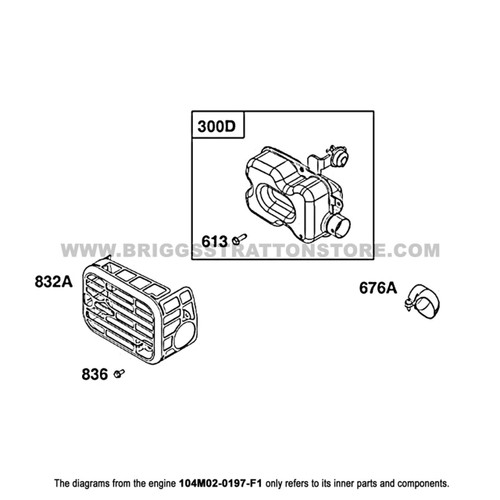 - Briggs and Stratton - Genuine OEM Part 104M02-0197-F1 - Engine 9 - Briggs and Stratton - Genuine OEM Part 104M02-0197-F1 - Engine