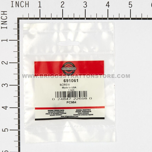 691061 Screw Briggs and Stratton Genuine OEM Part