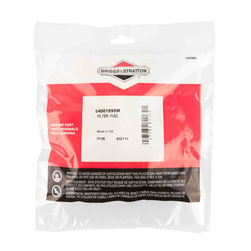 84001895M Filter Fuel Briggs and Stratton Genuine OEM Part