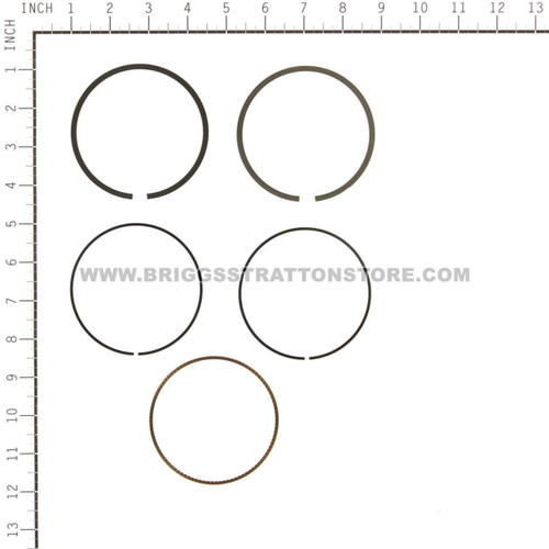 792306 Ring Set ** SUPERSEDED TO 797011 ** - Briggs and Stratton - Genuine OEM Part
