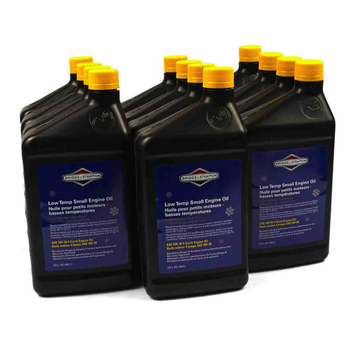 100030C 32OZ 5W30 4 CYCLE OIL PACK OF 12 Briggs and Stratton Genuine OEM Part