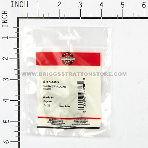 695426 GasketFloat Bowl Briggs and Stratton Genuine OEM Part