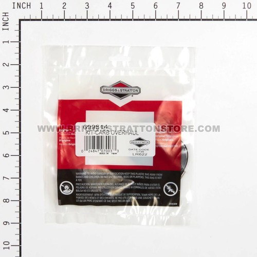 699814 KitCarb Overhaul Briggs and Stratton Genuine OEM Part
