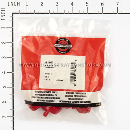 4105 FuelFilter (5 X 298090S) Briggs and Stratton Genuine OEM Part
