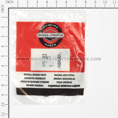 4122 Gasket (5 X 272200S) Briggs and Stratton Genuine OEM Part 3 4122 Gasket (5 X 272200S) Briggs and Stratton Genuine OEM Part