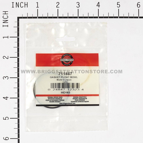711857 GasketFloat Bowl Briggs and Stratton Genuine OEM Part