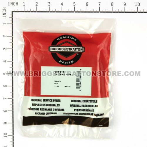 691315 FilterA/C Foam Briggs and Stratton Genuine OEM Part