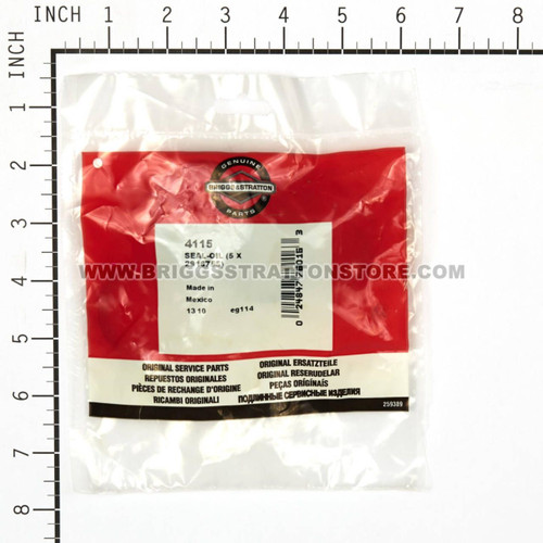 4115 SealOil (5 X 291675S) Briggs and Stratton Genuine OEM Part