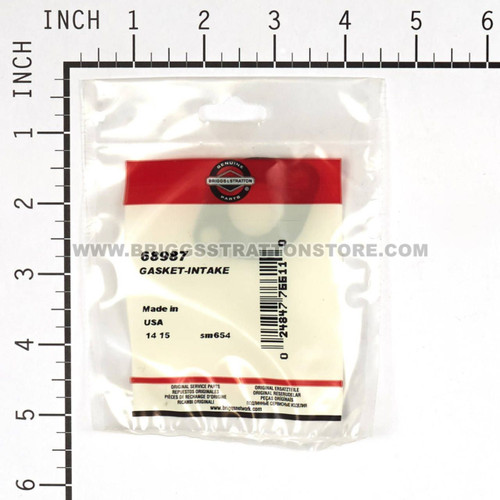 68987 GasketIntake Briggs and Stratton Genuine OEM Part